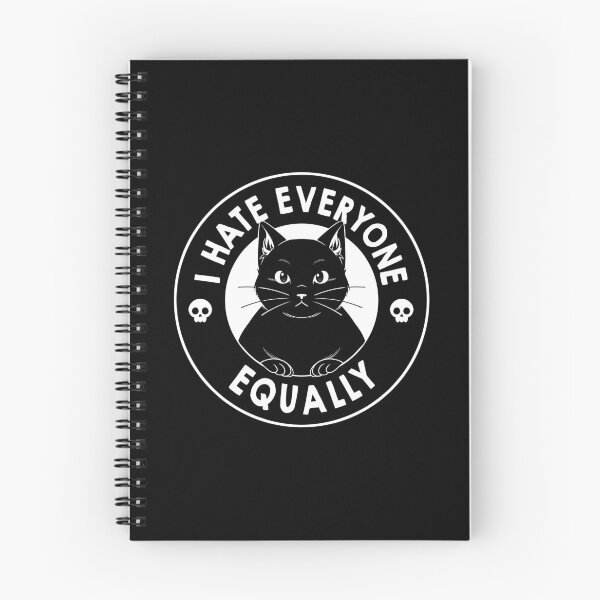 Item preview, I Hate Everyone Equally Black Cat by Tobe Fonseca designed and sold by Tobe Fonseca®.