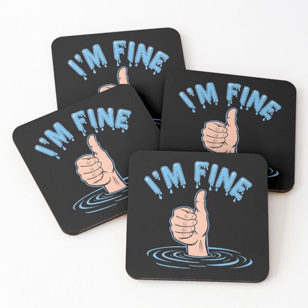 Item preview, i'm fine thumbs up designed and sold by SillyDarkShop.
