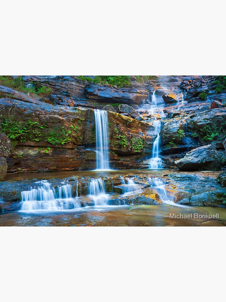 Thumbnail 3 of 3, Canvas Print, Upper Wentworth Falls, Blue Mountains, Australia designed and sold by Chockstone.