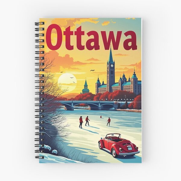 Item preview, Digital Retro Pop Art Poster of Ottawa | Vibrant Cityscape | Modern Art & Canadian Vibes designed and sold by PaintedPixels01.