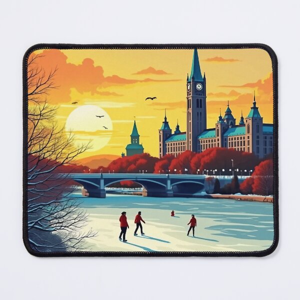 Item preview, Digital Retro Pop Art Poster of Ottawa | Vibrant Cityscape | Modern Art & Canadian Vibes designed and sold by PaintedPixels01.