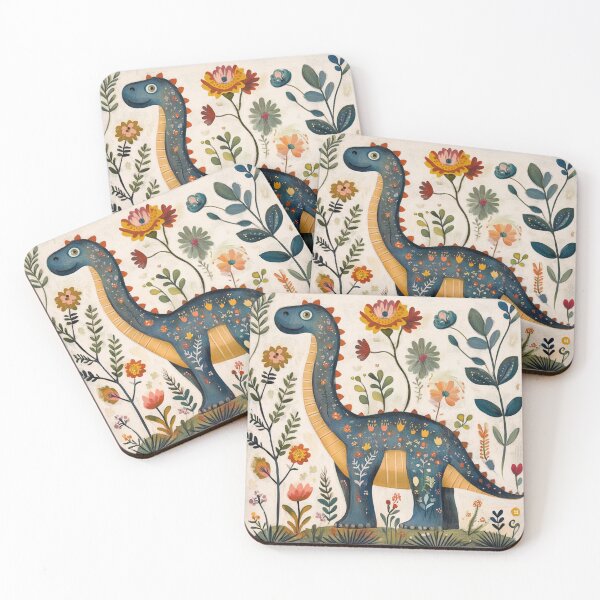 Item preview, Floral Dinosaur in Nature designed and sold by WinfinityStudio.