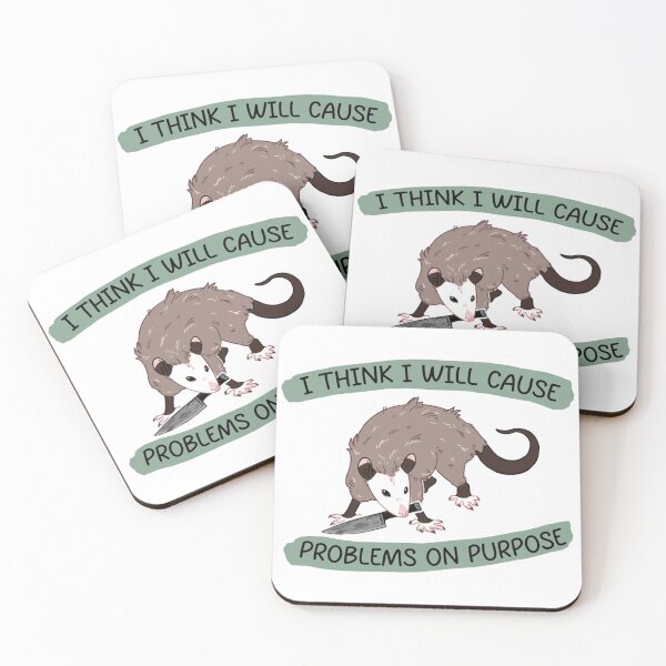 Item preview, Funny Possum Sticker - Hilarious Marsupial Saying designed and sold by JossDesign15.