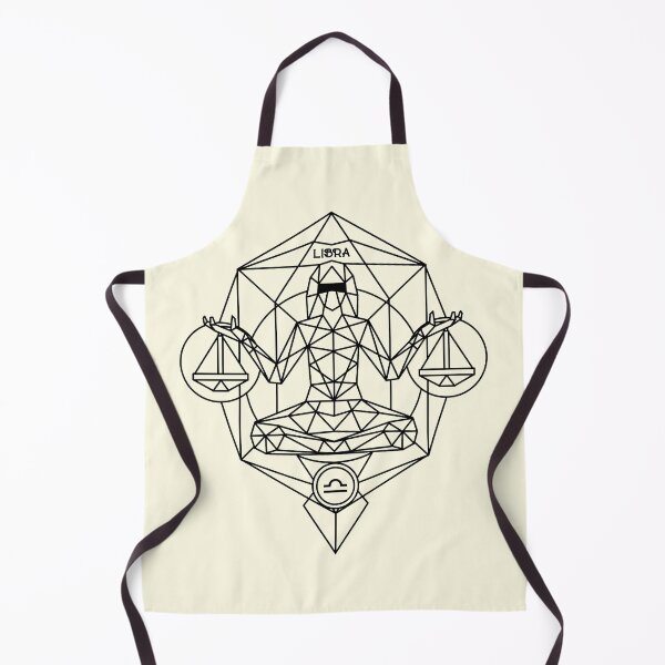 Item preview, Geomatric libra zodiac black white designed and sold by Atherisink.