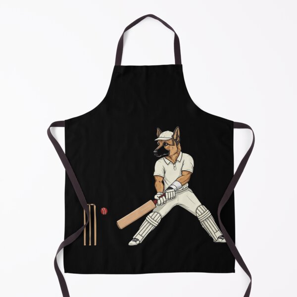 Item preview, "Canine Cricketer in Action" designed and sold by Wiredart.