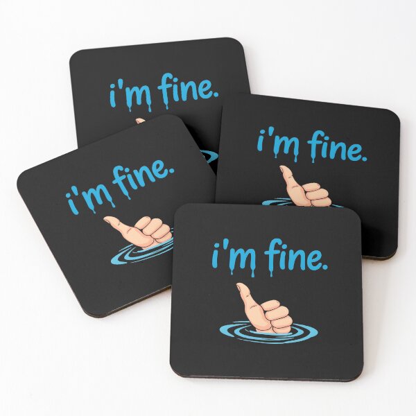 Item preview, i'm fine thumbs up designed and sold by SillyDarkShop.
