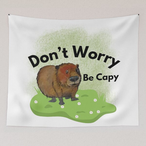 Item preview, Don't Worry Be Capy - Capybara  designed and sold by Vero De.