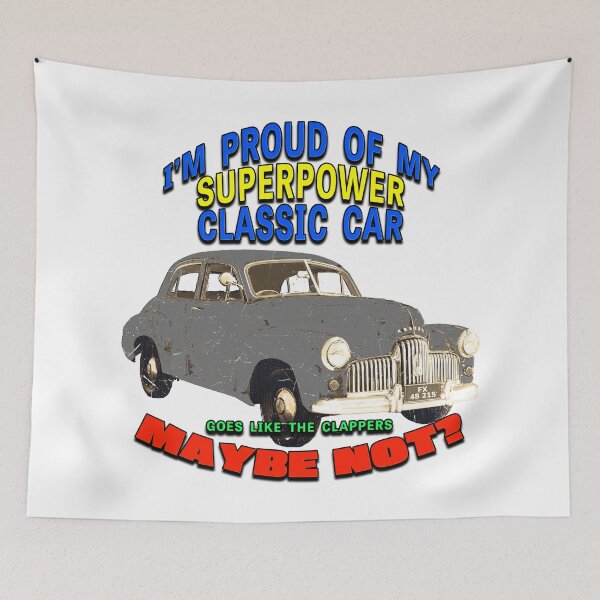 Item preview, Funny Classic Car Design – Vintage Grey Holden FX – Retro Car Lover Gift designed and sold by Michael van der Hoorn.