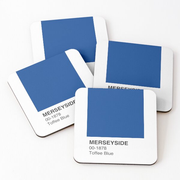 Item preview, Muestra de color azul caramelo de Merseyside - Ancho completo designed and sold by The Colourful Game.