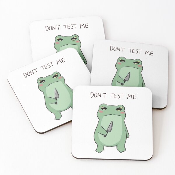Item preview, Quirky Frog Sticker - Don’t Prove Me Funny Design designed and sold by JossDesign15.
