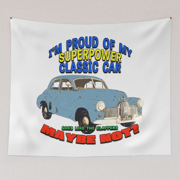 Item preview, Funny Classic Car Design – Vintage Blue Holden FX – Retro Car Lover Gift designed and sold by Michael van der Hoorn.