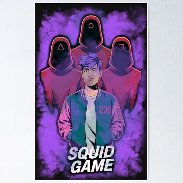 Aperçu de l'œuvre Squid Game - Thanos 230 Néon Art créée et vendue par cabana.space.