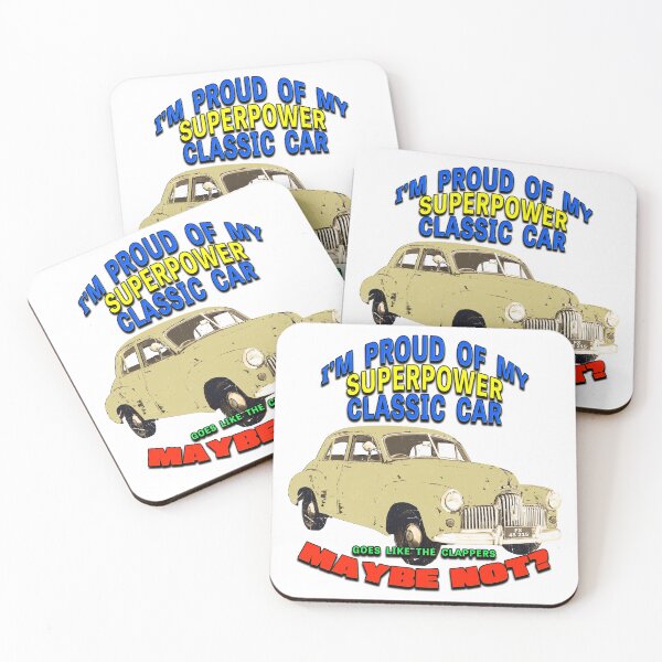 Item preview, Funny Classic Car Design – Vintage Cream Holden FX – Retro Car Lover Gift designed and sold by Michael van der Hoorn.