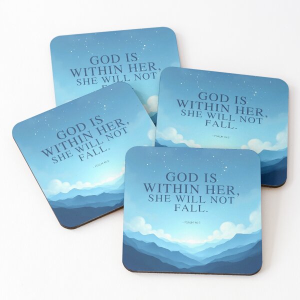 Item preview, God Is Within Her: Tranquil Mountain Devotional Art designed and sold by WhimsiLynes.