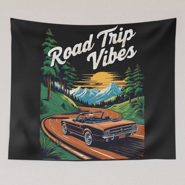 Item preview, Road Trip Vibes - Classic Car Adventure designed and sold by UniversalFlair.