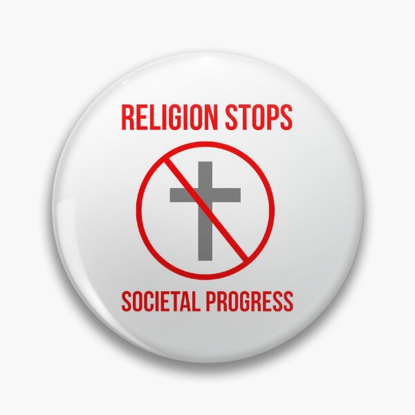 Item preview, Religion stops societal progress  designed and sold by Rachel the Artist .