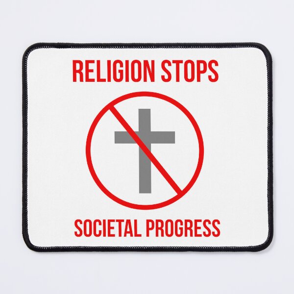 Item preview, Religion stops societal progress  designed and sold by Rachel the Artist .