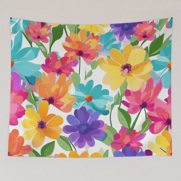 Item preview, Colorful Spring Garden Pattern designed and sold by calibrit.