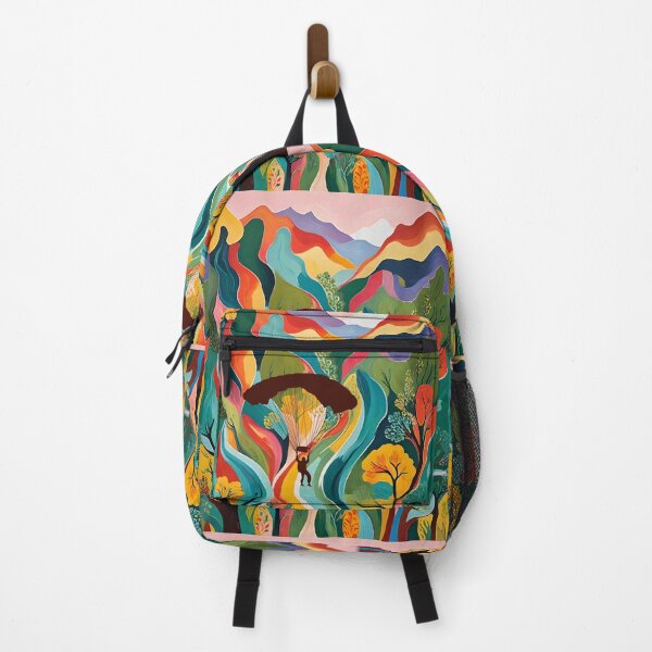 Item preview, Paragliding Over a Multicolored Landscape designed and sold by Ciervo Primavera.