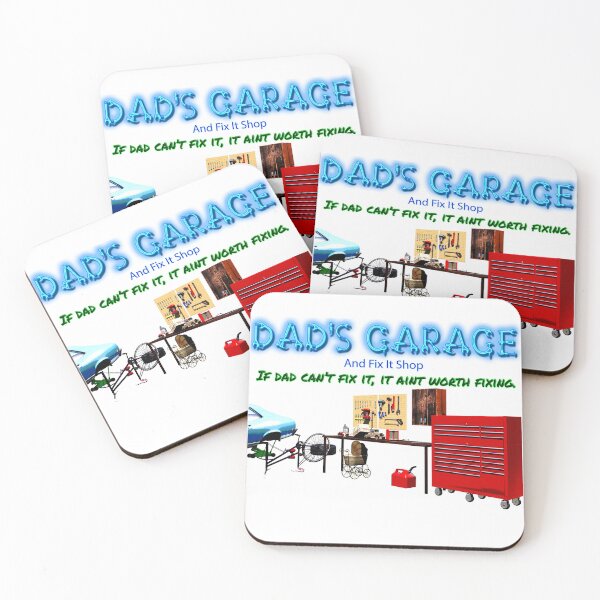 Item preview, Dad's Garage & Fix It Shop designed and sold by D Young Art.