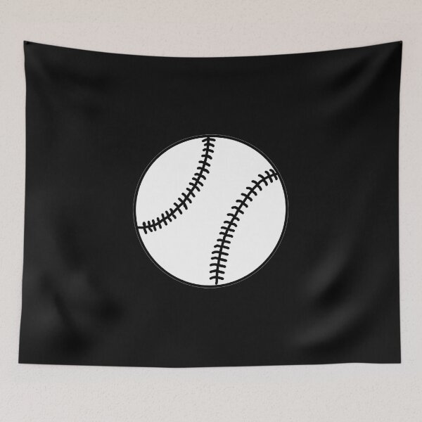 Item preview, Black And White Baseball Ball - Doodle designed and sold by miaa-artistshop.