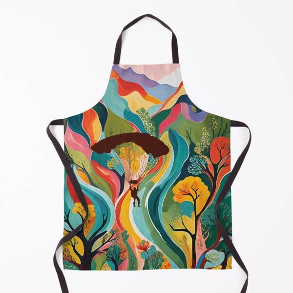 Item preview, Paragliding Over a Multicolored Landscape designed and sold by Ciervo Primavera.