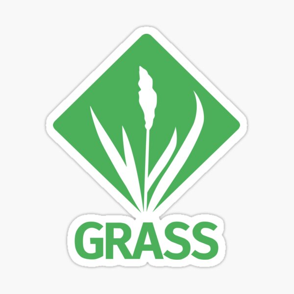 Item preview, GRASS Green Logo designed and sold by GRASS Project.
