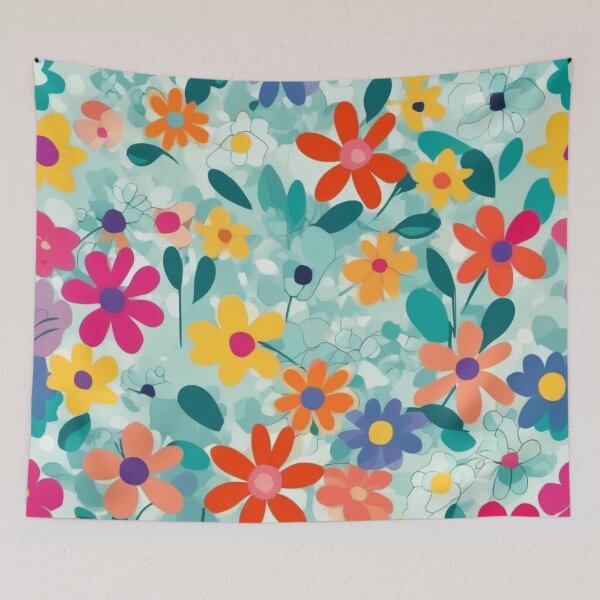 Item preview, Colorful Spring Garden Pattern designed and sold by calibrit.