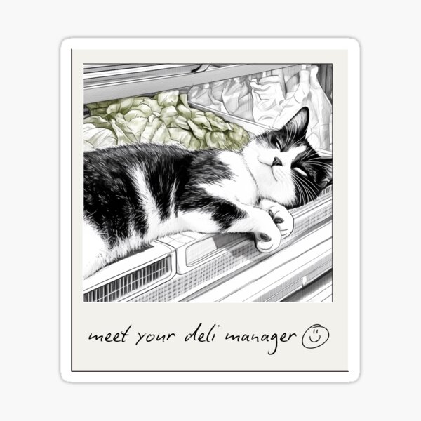 Item preview, Bodega Cat - Deli Manager designed and sold by junkyardcollage.