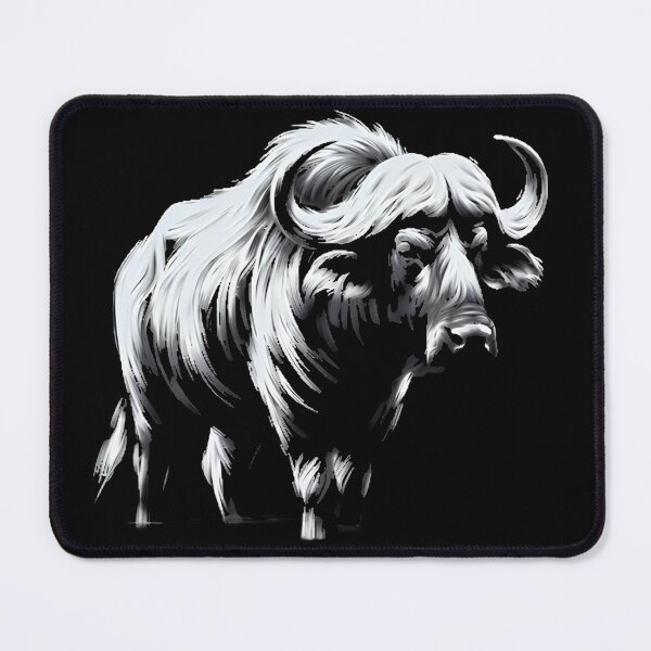 Item preview, Indomitable Spirit – The Buffalo in Black and White designed and sold by VaryVibe.
