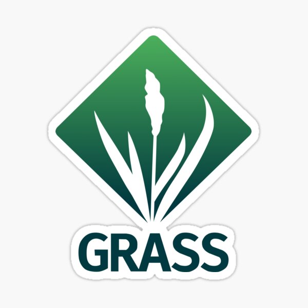 Item preview, Grass Logo - Gradient designed and sold by GRASS Project.