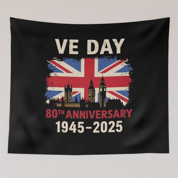 Item preview, VE Day 2025 Flag 80th anniversary 2025 V-E Day 80th designed and sold by varioarts.