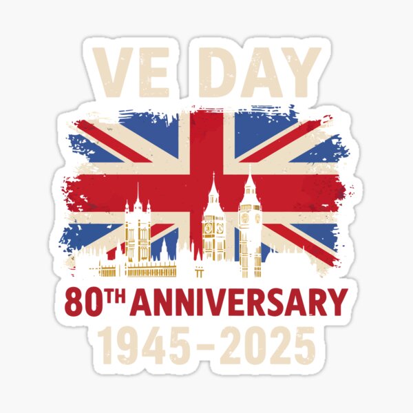 Item preview, VE Day 2025 Flag 80th anniversary 2025 V-E Day 80th designed and sold by varioarts.
