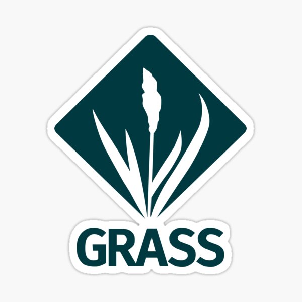 Item preview, GRASS Logo - Blue designed and sold by GRASS Project.