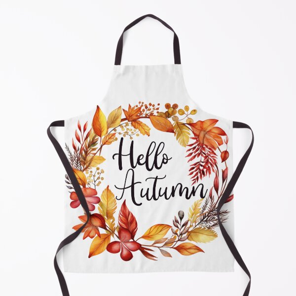 Item preview, “Hello Autumn” fall boho deco wreath designed and sold by Chestnut Falls Studio.