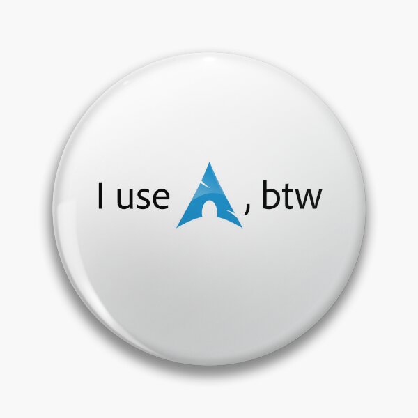 Item preview, I Use Arch, Btw – Linux Meme Shirt designed and sold by pizzapiano.