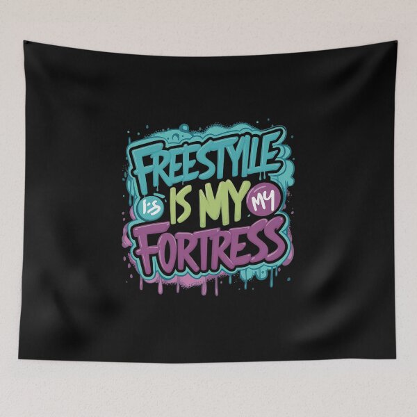 Item preview, Freestyle is my fortress Hip Hop designed and sold by RadDeck.