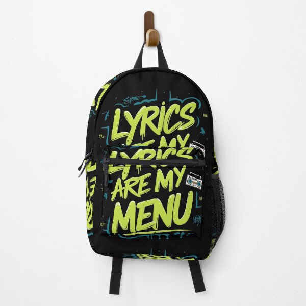 Item preview, Lyrics are my Menu HIp Hop designed and sold by RadDeck.