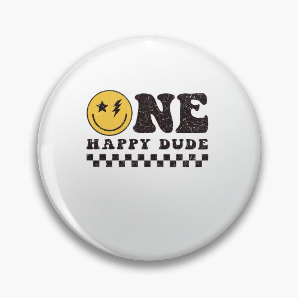Item preview, One Happy Dude Smiley Face Retro designed and sold by JoelFox165.
