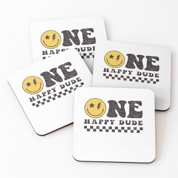 Item preview, One Happy Dude Smiley Face Retro designed and sold by JoelFox165.