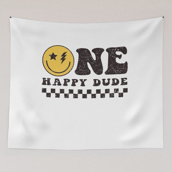 Item preview, One Happy Dude Smiley Face Retro designed and sold by JoelFox165.