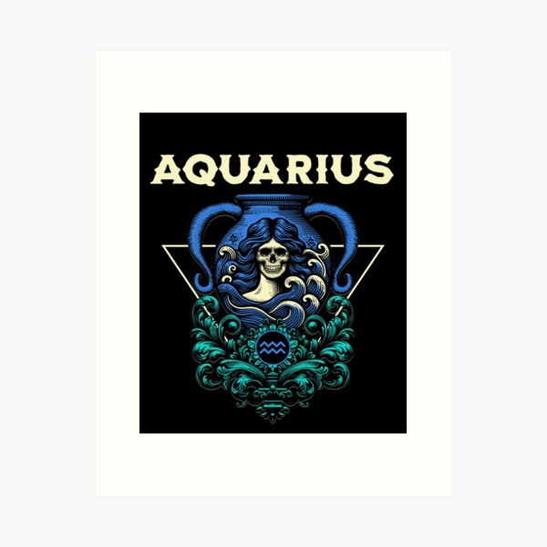 Item preview, Aquarius Zodiac Sign  designed and sold by pikeprints.