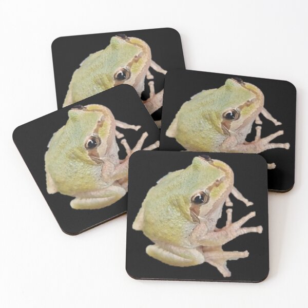 Item preview, Pacific Tree Frog black bg designed and sold by Lizzilzil.