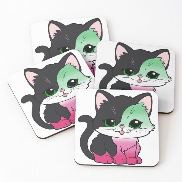 Item preview, Kawaii Abrosexual Cat – Abrosexual Pride Cute Design designed and sold by Travelslightly.