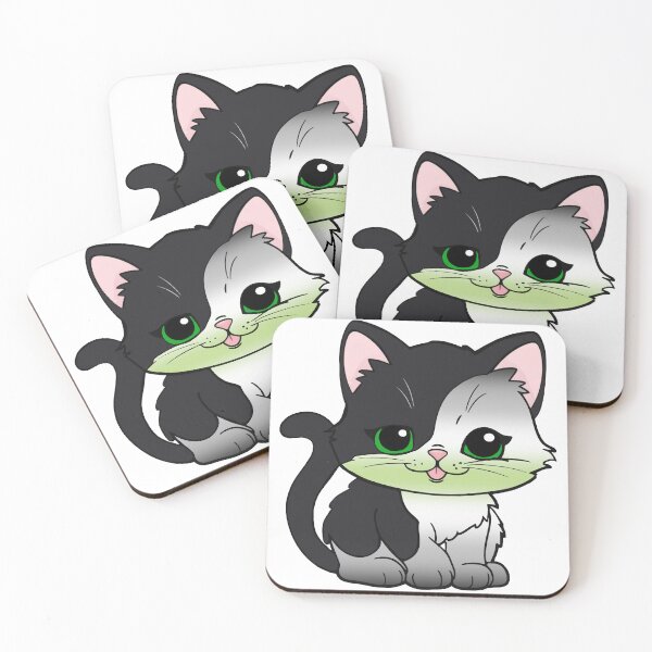 Item preview, Kawaii Agender Cat – Agender Pride Cute Design designed and sold by Travelslightly.