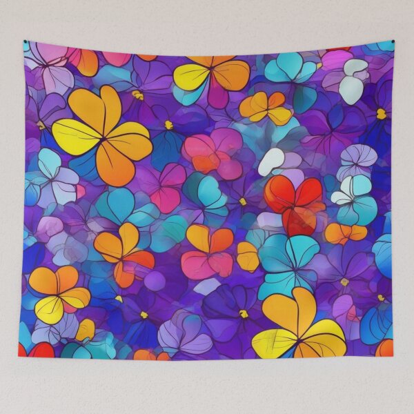 Item preview, Colorful Floral Pattern designed and sold by calibrit.