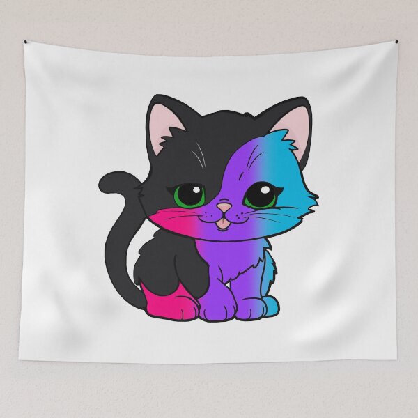 Item preview, Kawaii Androgynous Cat – Androgynous Pride Cute Design designed and sold by Travelslightly.