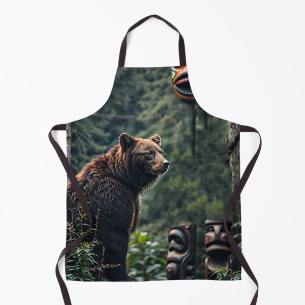 Item preview, Grizzly and Totem Spirit Scene designed and sold by Skye Ryan-Evans.