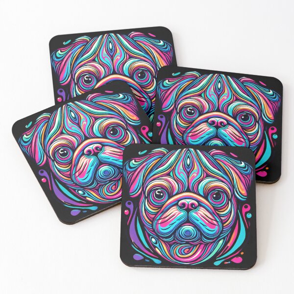 Item preview, Psychedelic Pug Design designed and sold by WilAugusta.
