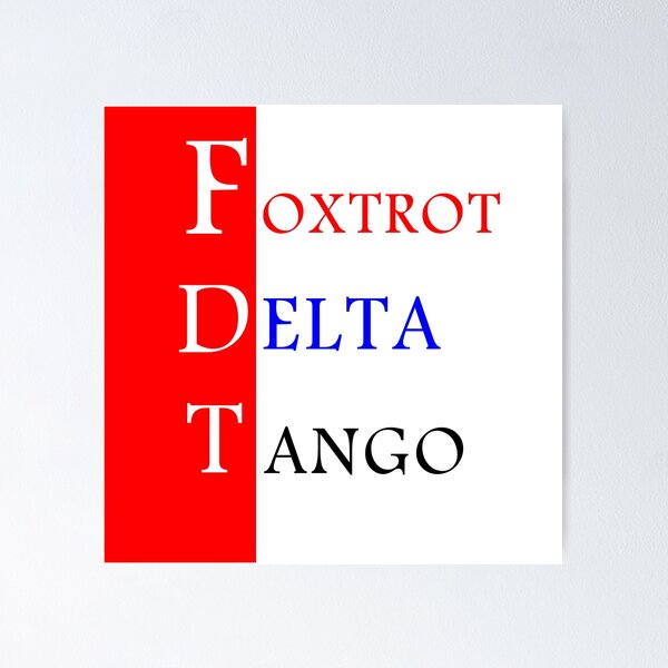 Item preview, foxtrot delta tango designed and sold by vpsophia.